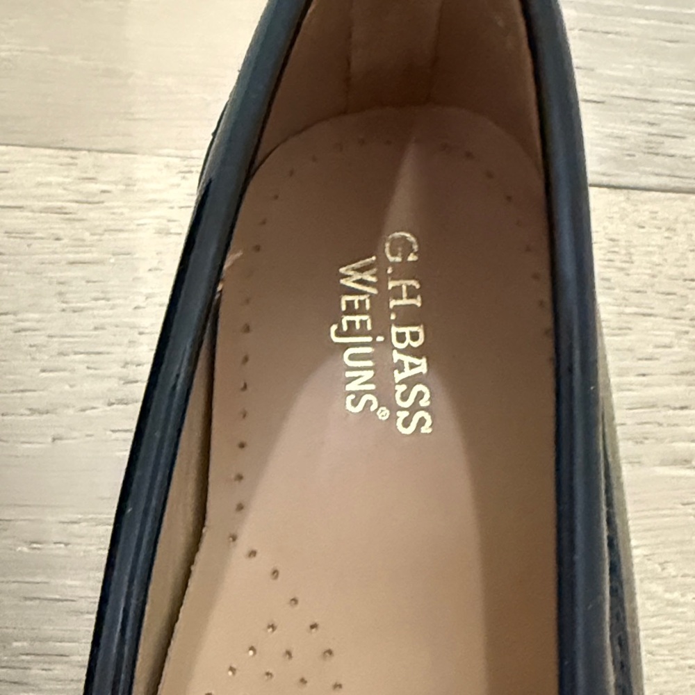Black Loafers with Silver Charm Detail - Picture 2 of 6